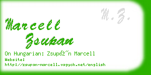 marcell zsupan business card